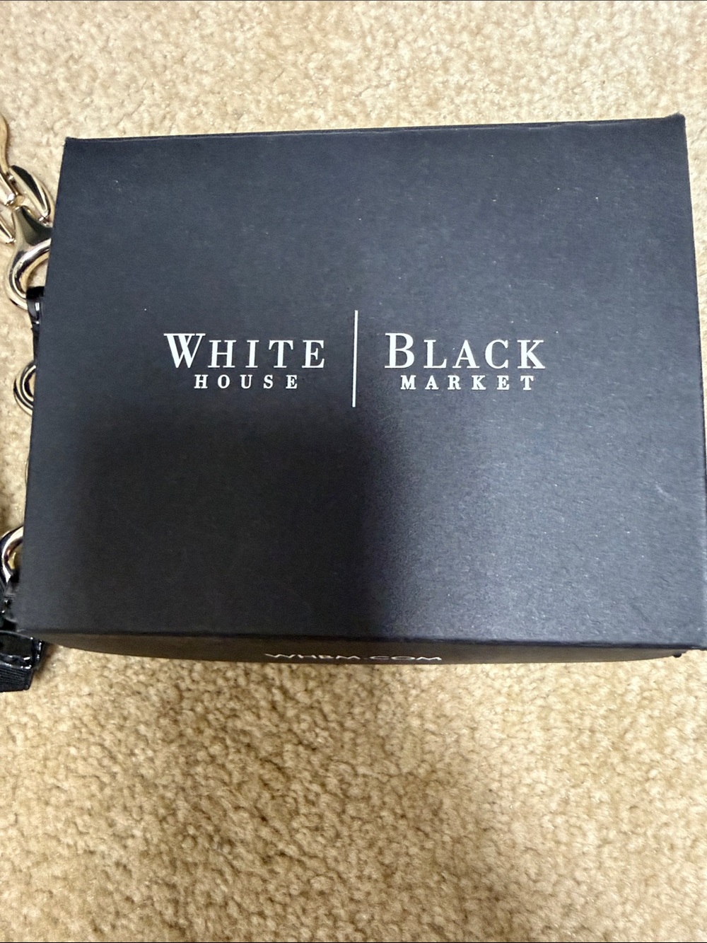 White House Black Market Black Belt with Gold Links - Picture 3 of 5